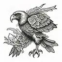 Wedge Tail Eagle tattoo design idea