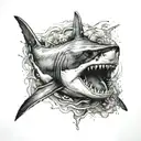 Great White Shark tattoo design idea