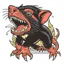 Tasmanian Devil tattoo design idea