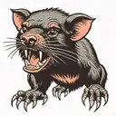 Tasmanian Devil tattoo design idea