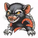 Tasmanian Devil tattoo design idea