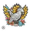 Cockatoo tattoo design idea