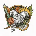 Cockatoo tattoo design idea