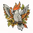 Cockatoo tattoo design idea