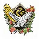 Cockatoo tattoo design idea