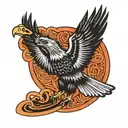 Wedge Tail Eagle tattoo design idea