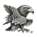 Wedge Tail Eagle tattoo design idea
