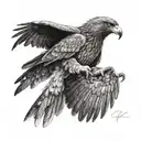Wedge Tail Eagle tattoo design idea