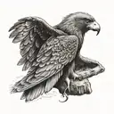 Wedge Tail Eagle tattoo design idea