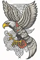 Wedge Tail Eagle tattoo design idea