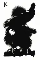 Kookaburra on a branch tattoo design idea