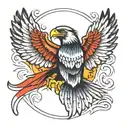 Wedge Tail Eagle tattoo design idea