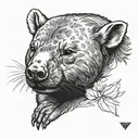 Wombat tattoo design idea