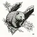 Wombat tattoo design idea