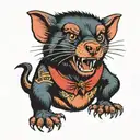 Tasmanian Devil tattoo design idea