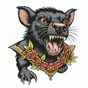Tasmanian Devil tattoo design idea