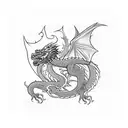 st georges and the dragon christian orthodox cross russian army amblem tattoo design idea