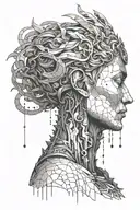 solo leveling God statue tattoo design idea