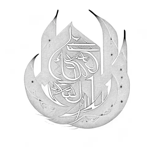 Palestinian calligraphy tattoo design idea