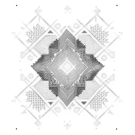 Keffiyeh pattern tattoo design idea