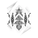 Palestinian calligraphy tattoo design idea