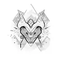 me vs me tattoo design idea