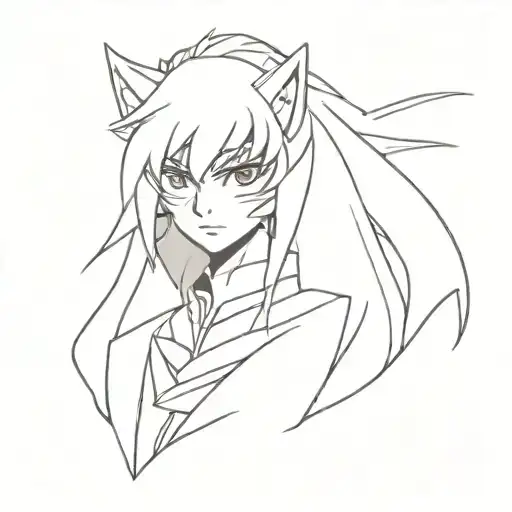 demon shards inuyasha   tattoo design idea