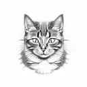 the cat from book "Master and Margarita"  tattoo design idea
