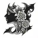 goth neck tattoo tattoo design idea