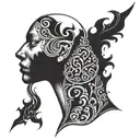 goth neck tattoo tattoo design idea