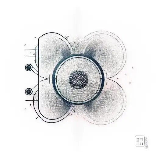 Combine the Sony logo with a video camera in a minimalist tattoo design, representing your passion for photography and your favorite electronics brand. tattoo design idea