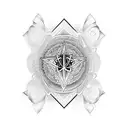 arm band tatto with 7 chakras tattoo design idea