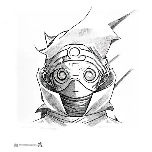 obito  from naruto  tattoo design idea