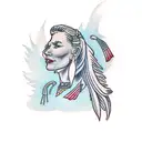 pocahontas tattoo design idea