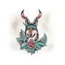 pocahontas tattoo design idea