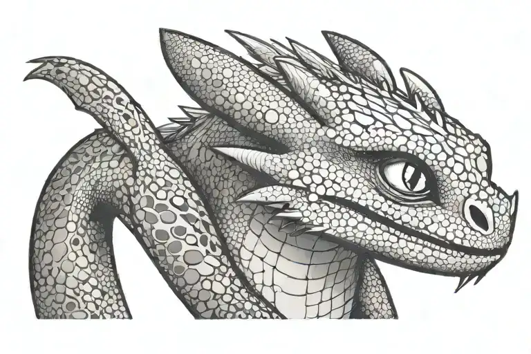 how to train your dragon tattoo design idea