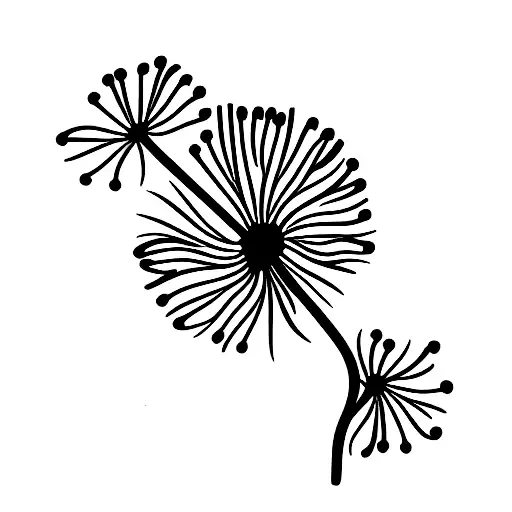 Dandelion tattoo design idea