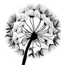 Dandelion tattoo design idea