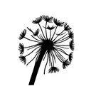 Dandelion tattoo design idea