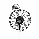 Dandelion tattoo design idea