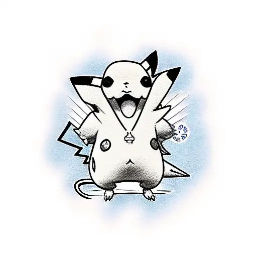 pikachu tattoo design idea