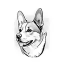 Corgi tattoo design idea
