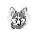 Corgi tattoo design idea