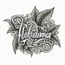 alabama script A tattoo design idea