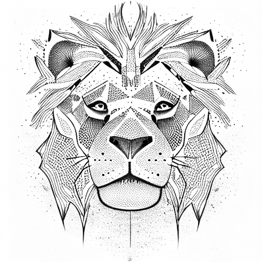 lion king tattoo design idea