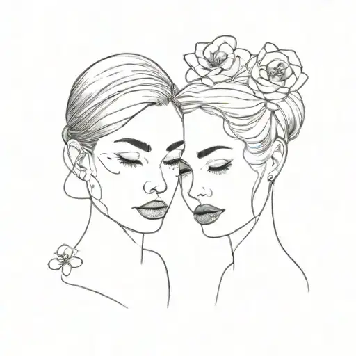 matching sister tattoo tattoo design idea