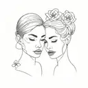 matching sister tattoo tattoo design idea