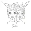 matching sister tattoo tattoo design idea