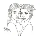 matching sister tattoo tattoo design idea