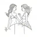 matching sister tattoo tattoo design idea